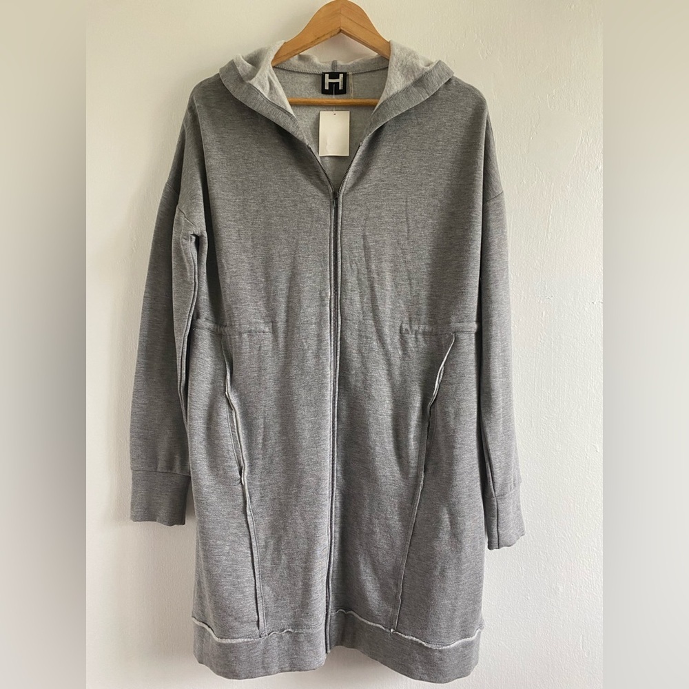 NWT Sweatshirt Hooded Dress Size XS Oversized
drawstring waist Lounge